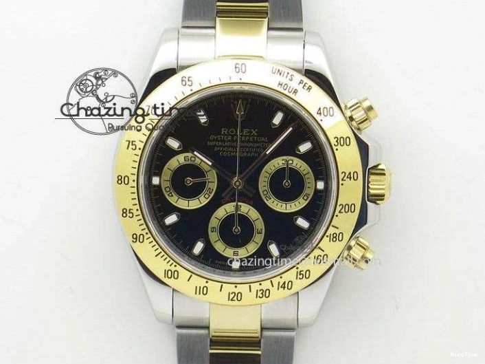 MiroTime 0228 Daytona 116508 BTF 1:1 Best Edition Black Diamonds Dial on YG Bracelet SA Sporty 2151